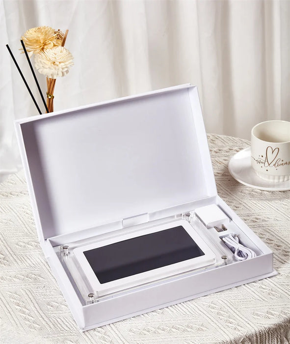 5-inch Acrylic Digital Photo Frame with Removable Stand — 8GB, Video & Music Playback