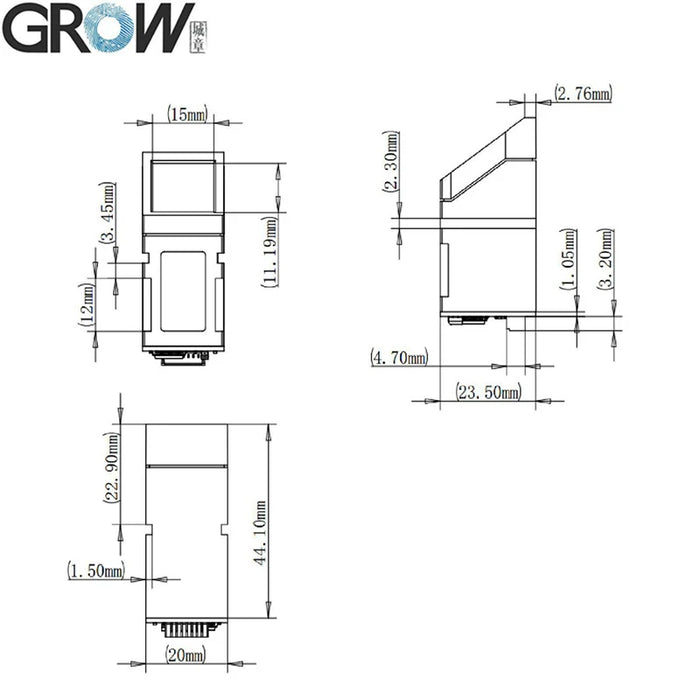 R307S Optical Fingerprint Module — 1,000 Template Capacity, USB & UART