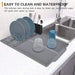 Silicone Drain & Drying Mat – Non‑Slip, Heat‑Resistant Dish Pad