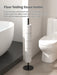 Foldable Floor-Standing Toilet Roll Holder with Reinforced Base, Standalone Dispenser