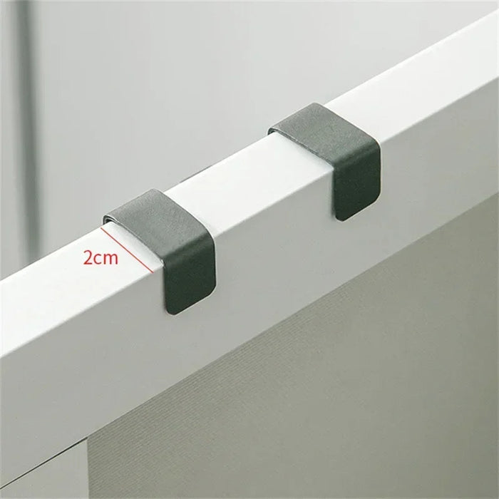 S-shaped Metal Over-Cabinet Door Hooks — Multi-purpose Kitchen & Bathroom Storage