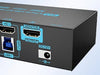 8K / 4K HDMI KVM Switch 4‑Port USB 3.0 — 4‑in‑1 Out with EDID Emulator & Wired Remote