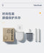 Silicone Toilet Brush with Quick‑Dry Base, Flexible Flat Head and Non‑Slip Handle