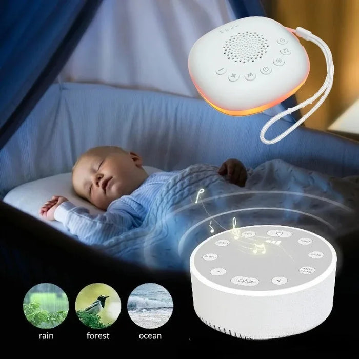 Baby White Noise Machine with Night Light — Portable Sleep Aid for Babies & Toddlers