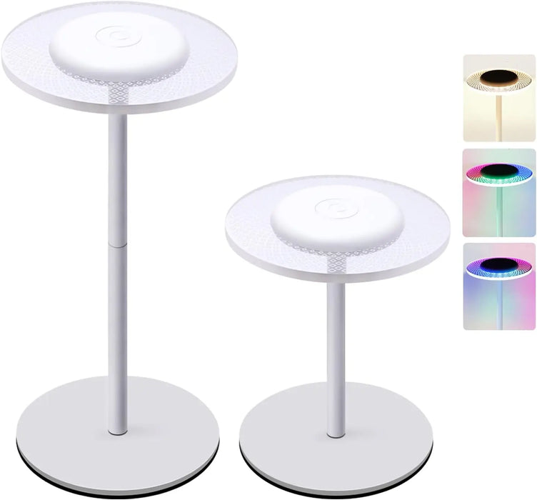 RGB Color Changing Lamp - Cordless DIY Dimmable Desk Light with Touch Control - Ideal for Dinner, Patio, and Bedroom Settings