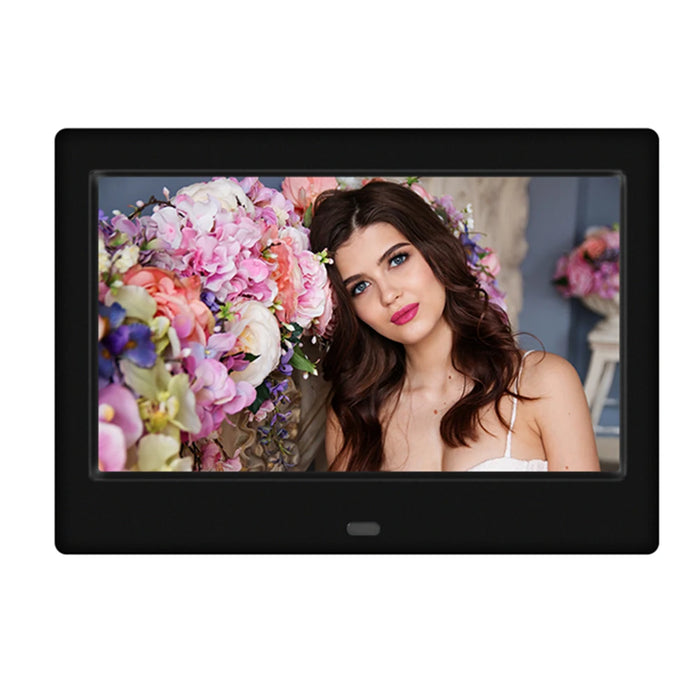 7-inch HD Digital Photo Frame — 800×480 LED Smart Photo Album with MP3/MP4 & Remote