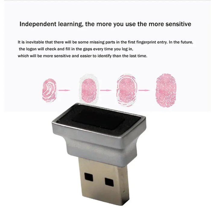 USB Fingerprint Reader for Windows 10 & 11 — Biometric Login Scanner