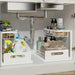 Double-Layer Sliding Under-Sink Shelf – Pull-Out Cabinet Storage for Kitchen & Bathroom