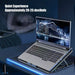 Laptop Cooling Pad with 8 Fans for 12–17 inch Laptops — 7-Height Adjustable with Phone Holder