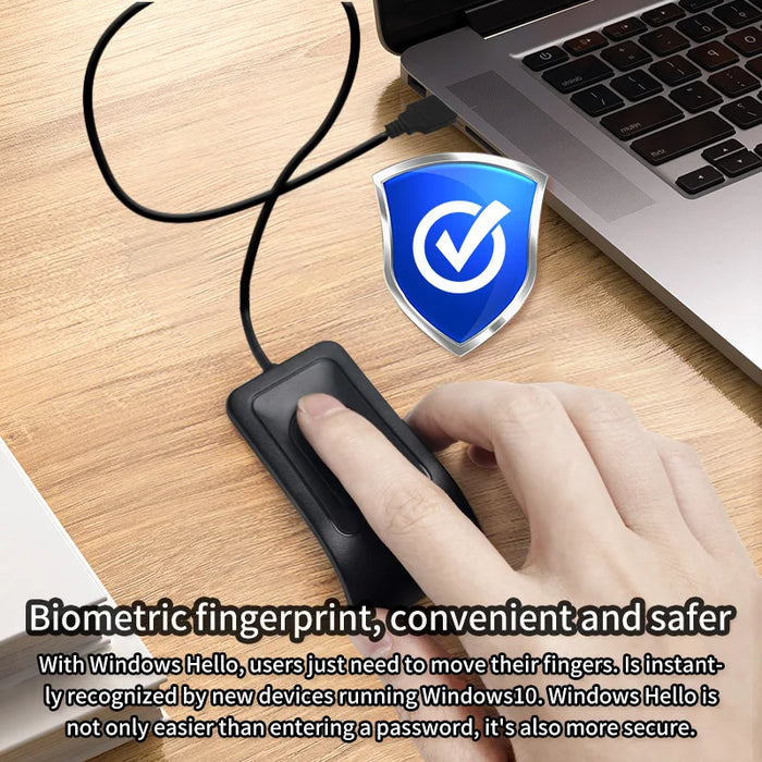 USB Fingerprint Reader — Windows Hello Biometric Login (Windows 10/11)