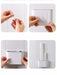 Silicone Toilet Brush Set — Flat Flexible Head with Wall-Mounted Holder