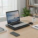 Portable Adjustable Laptop Cooling Pad – USB-Powered Metal Mesh Cooler with LED