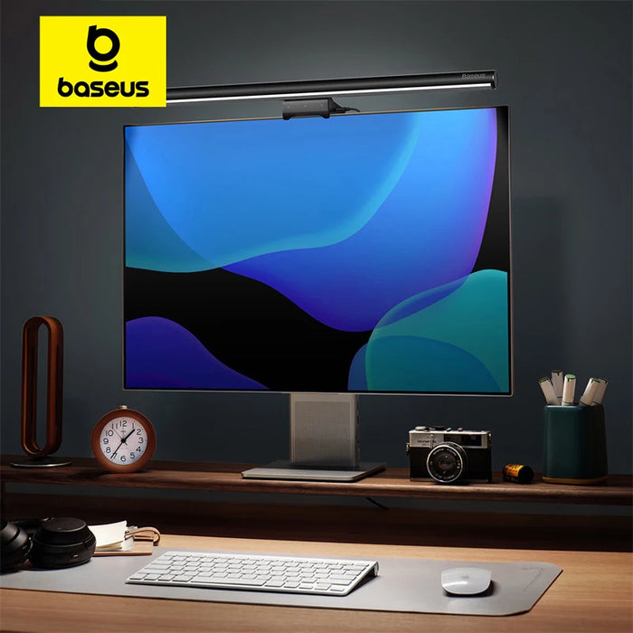 Baseus Screen Light Desk Lamp - LCD Monitor Hanging Light, Table Lamp, Computer and Laptop USB Light - Ideal Study and Reading Solution