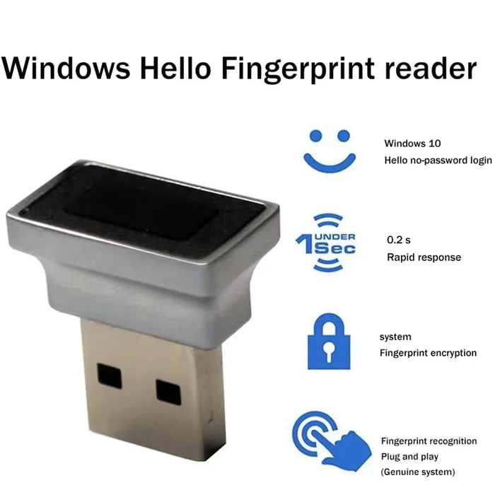USB Fingerprint Reader for Windows 10 & 11 — Biometric Login