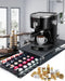 Coffee Capsule Pull-Out Desktop Drawer Storage Rack – Metal Base Shelf (Dull)