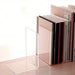 Transparent Acrylic L-Shaped Bookends — Clear Desk and Shelf Organisers