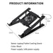 Foldable Laptop Cooling Stand with 1 Fan — Portable Elevated Notebook Riser