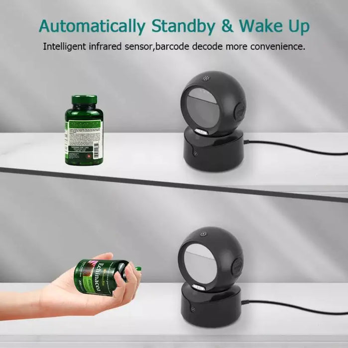 NT‑A5 Desktop 2D QR Barcode Scanner – Hands‑Free Omnidirectional USB