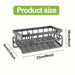 Kitchen Sink Sponge Holder – Auto-Draining Plastic Sink Caddy with Removable Brush Holder