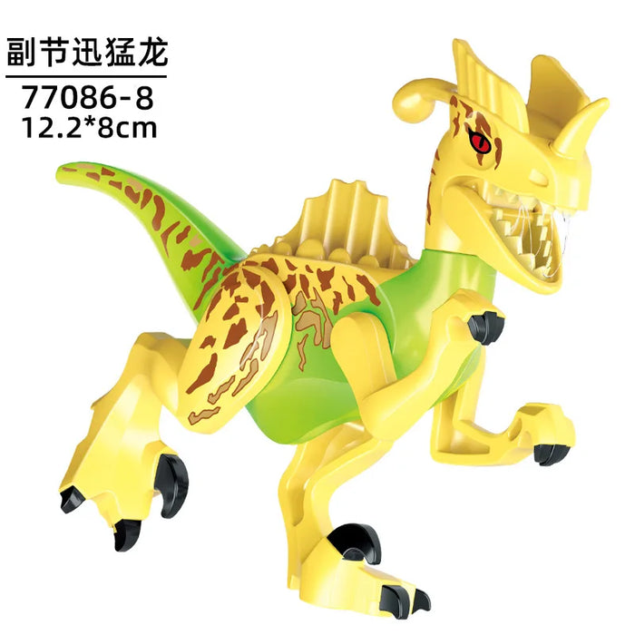 Tyrannosaurus Rex Building Block Figure — Jurassic Dinosaur Brick Toy (LEGO-compatible, 1pc)