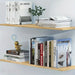 Transparent Acrylic L-Shaped Bookends — Clear Desk and Shelf Organisers