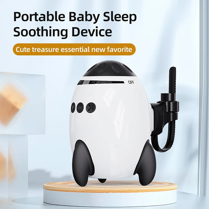 Portable Stroller Rocker — Vibrating Soother with White Noise & Bluetooth Speaker