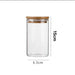 Glass Food Storage Jar with Wood Lid — Airtight Kitchen Storage (250/400/520/1000ml)