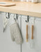 S-shaped Metal Over-Cabinet Door Hooks — Multi-purpose Kitchen & Bathroom Storage
