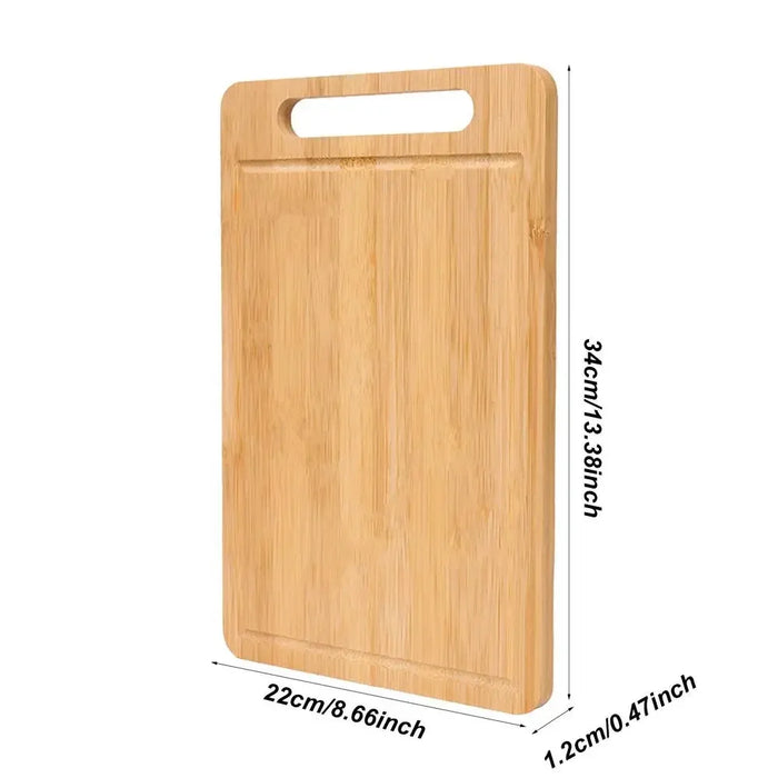 Thick Solid Wood Double‑Sided Rectangular Cutting Board – S, M & L
