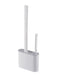 Wall-Mounted Silicone Toilet Brush with Long Handle — Quick-Dry Soft Bristles