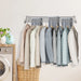 Folding Wall-Mounted Clothes Drying Rack — Retractable, Space-Saving