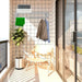 Stainless Steel Wall-Mounted Retractable Clothes Drying Rack — Accordion Design