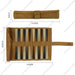 Portable Roll-Up Chess & Backgammon Set with Suede Case and Black & White Pieces