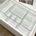7-Piece Clear Plastic Drawer Organiser Set for Desk & Bathroom