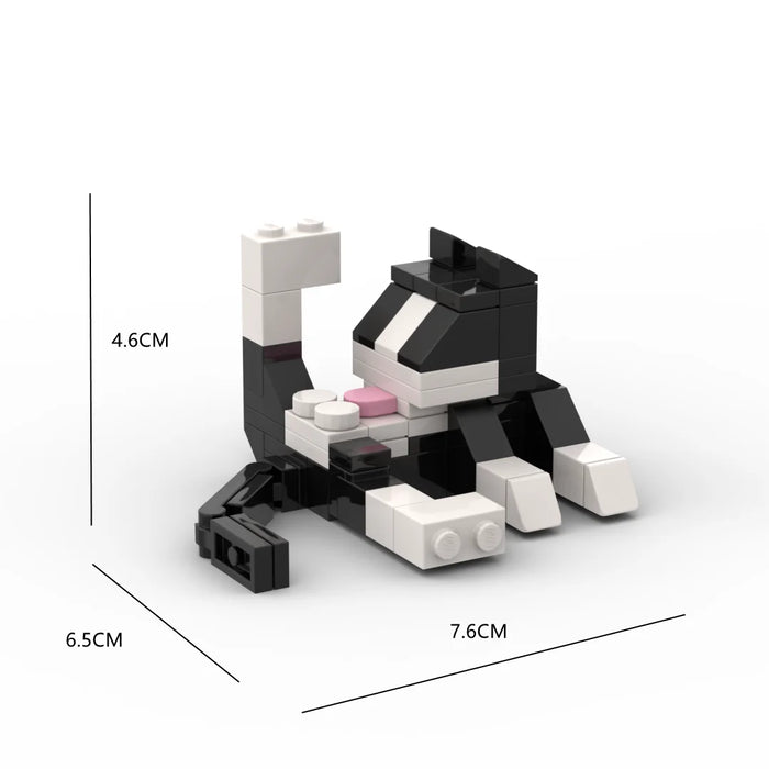 Animal Series 62-Piece Cat MOC Bricks DIY Building Blocks — Kids' Educational Toy
