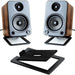 Carbon Steel Tabletop Speaker Base — Shock-Absorbing Stand