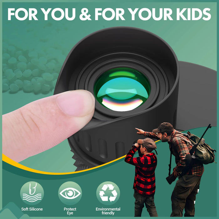 10x25 Folding Compact Binoculars — 10x Magnification, BAK4 Prism, FMC Lens