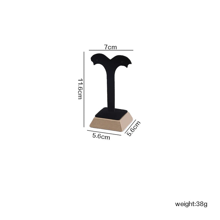 Velvet Jewellery Organiser Stand – Metal Ring, Pendant, Bracelet & Watch Display