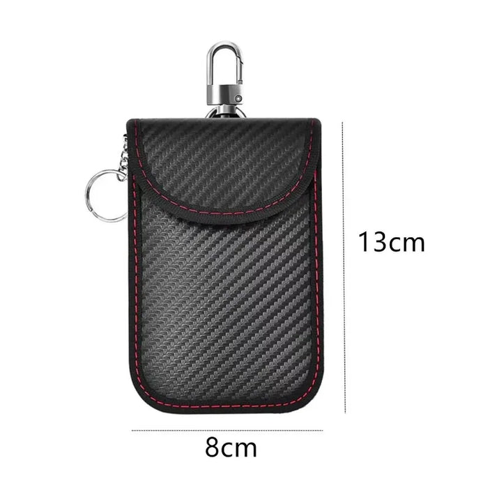 Faraday Key Fob Pouch — Carbon Fibre Signal‑Blocking Protector