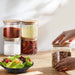 10-Piece Glass Pantry Jar Set with Bamboo Lids — 5×350ml & 5×250ml
