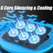 A9 RGB 6-Fan Laptop Cooler - Fits 13-18 inch Laptops, Metal Mesh Stand, 2 USB