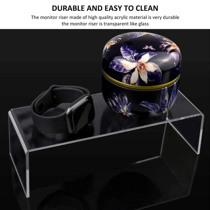 Acrylic Display Stands — 3/6/9/12 Pack Clear Mini Organisers for Perfume, Dolls & Jewellery