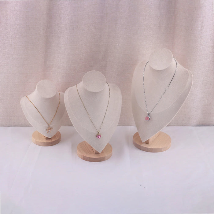 Velvet Necklace Display Bust – Pendant Organiser Stand (S/M/L)