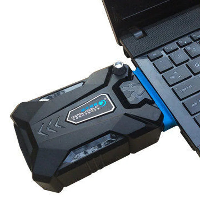 Portable Vacuum USB Laptop Cooler — External Extracting Fan for 15–17 inch Notebooks