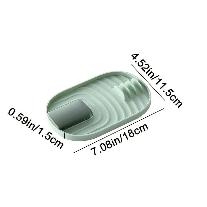 Nordic-Style Foldable Pot Lid & Spoon Holder — Heat‑Resistant, Single or 2‑Pack