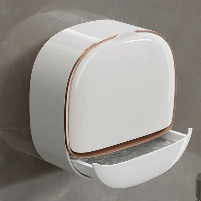 Waterproof Soap Dish – Non-slip, Leak-proof Shower & Sink Soap Holder (Plastic, L)
