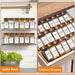13-piece Glass Spice Jars with Bamboo Lids, 120ml Square Seasoning Jars with Shaker Lids, Labels & Funnel