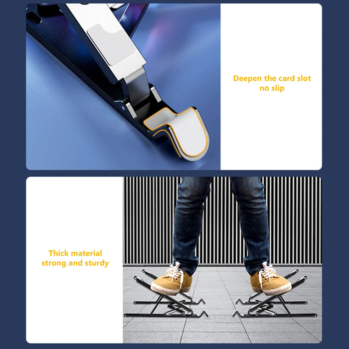 Foldable Laptop Cooling Pad — 2 or 4 Fans, RGB, 7 Heights for 11–17.3-inch Laptops