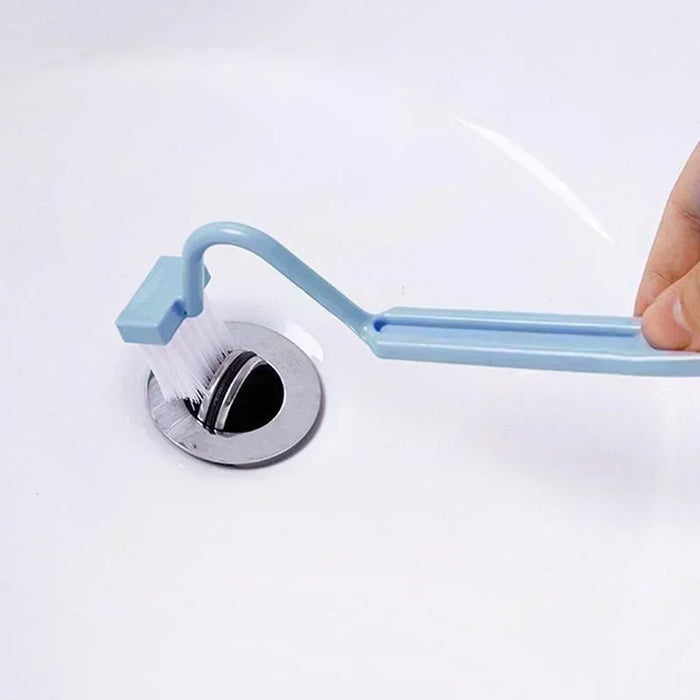 Curved S-Head Toilet Brush with Long Handle and Hanging Hook – 1/2/3 Pack