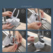 Plastic Sink Caddy – Kitchen Organiser with Drainage for Sponges & Scrubbers